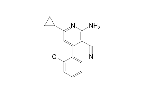 2-Amino-4-(2-chlorophenyl)-6-cyclopropylnicotinonitrile