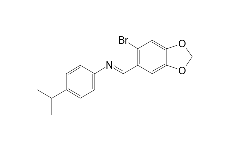 N-(6-bromopiperonylidene)cumidine