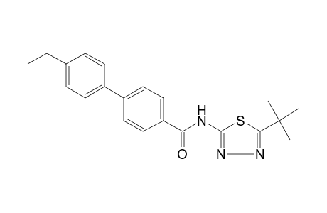 N-(5-tert-butyl-1,3,4-thiadiazol-2-yl)-4'-ethyl-4-biphenylcarboxamide