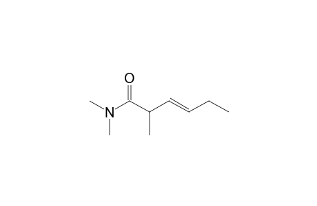 3-Hexenamide, N,N,2-trimethyl-, (E)-(.+-.)-