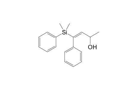 (E)-4-Dimethyl(phenyl)silyl-4-phenyl-3-buten-2-ol