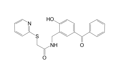 Acetamide, N-(3-benzoyl-6-hydroxybenzyl)-2-(2-pyridylthio)-