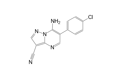 7-AMINO-6-(p-CHLOROPHENYL)PYRAZOLO[1,5-a]PYRIMIDINE-3-CARBONITRILE