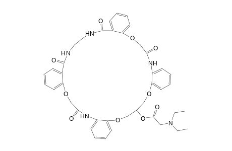 15-[(N,N-Diethylamino)acetoxy]-6,14,15,24,32,33-hexahydro-16H-tetrabenzo[b,h,p,v][1,7,18,24,4,11,14,21]tetraoxatetraazacycloheptacosin-7,23,30,35-(8H,22H,31H,34H)-tetraone