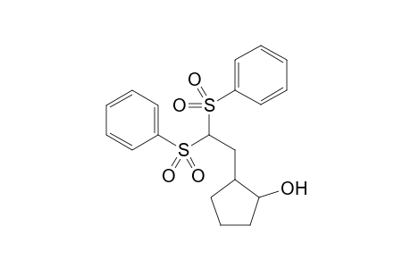 2-(2,2-Bis-benzenesulfonyl-ethyl)-cyclopentanol