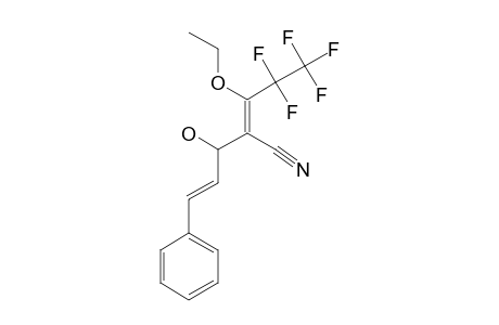 (1E,4E)-4-CYANO-5-ETHOXY-6,6,7,7,7-PENTAFLUORO-1-PHENYLHEPTA-1,4-DIEN-3-OL