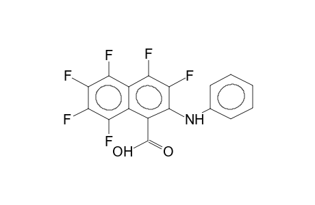 1-CARBOXY-2-PHENYLAMINOHEXAFLUORONAPHTHALENE