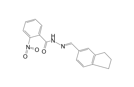 o-nitrobenzoic acid, [(5-indanyl)methylene]hydrzide