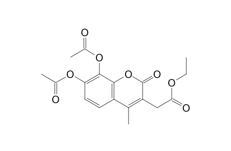 7,8-Diacetoxy-3-ethoxycarbonylmethyl-4-methyl-coumarin