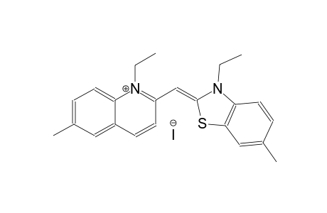 quinolinium, 1-ethyl-2-[(Z)-(3-ethyl-6-methyl-2(3H)-benzothiazolylidene)methyl]-6-methyl-, iodide