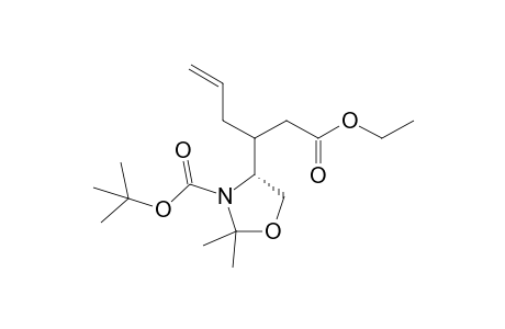 (4S,1'RS)-(1'-Ethoxycarbonylmethylbut-3'-enyl)-2,2-dimethyloxazolidine-3-carboxylic acid tert-butyl ester
