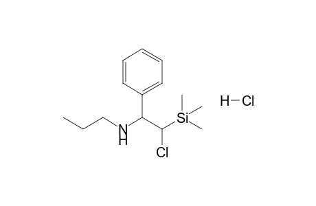 1-Chloro-2-phenyl-2-propylamino-1-trimethylsilylethane hydrochloride