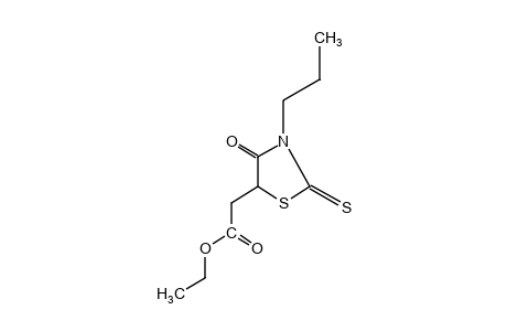 4-oxo-3-propyl-2-thioxo-5-thiazolidineacetic acid, ethyl ester