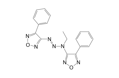 3-[(2E)-1-Ethyl-3-(4-phenyl-1,2,5-oxadiazol-3-yl)-2-triazenyl]-4-phenyl-1,2,5-oxadiazole