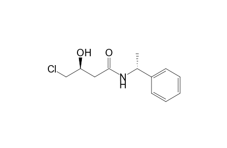 (3S)-4-chloranyl-3-oxidanyl-N-[(1R)-1-phenylethyl]butanamide