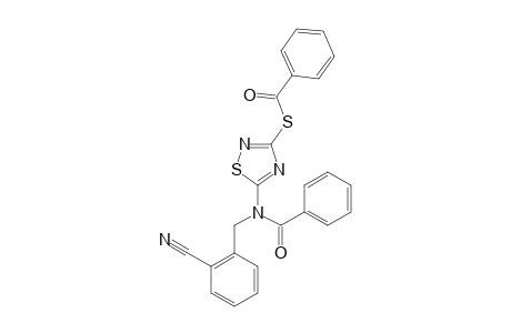 3-BENZOYLTHIO-5-[N-BENZOYL-N-(ORTHO-CYANOBENZYL)-AMINO]-1,2,4-THIADIAZOLE