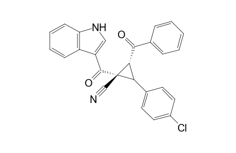 Trans-2-benzoyl-1-(1H-indole-3-carbonyl)-3-(4-chlorophenyl)-cyclopropanecarbonitrile