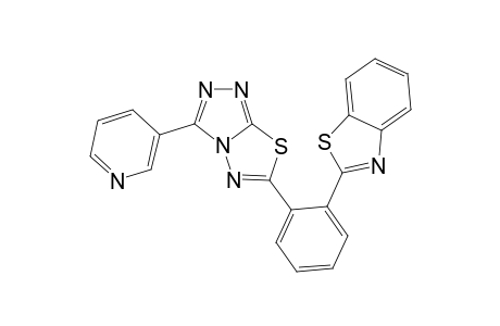 1,3-Benzothiazole, 2-[2-[3-(3-pyridinyl)[1,2,4]triazolo[3,4-b][1,3,4]thiadiazol-6-yl]phenyl]-