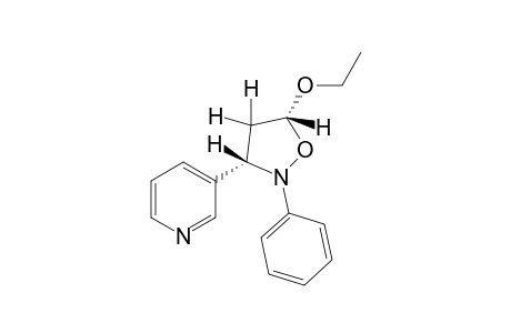 SYN-5-ETHOXY-2-PHENYL-3-(3-PYRIDYL)-ISOXAZOLIDINE