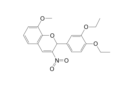 2-(3,4-Diethoxyphenyl)-8-methoxy-3-nitro-2H-chromene