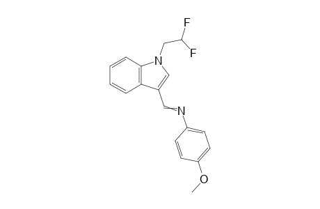 N-{[1-(2,2-Difluoroethyl)-1H-indol-3-yl]methylene}-4-methoxyaniline