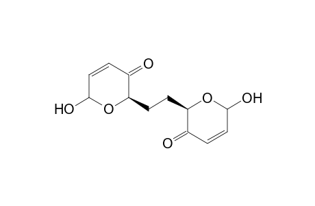 1,2-Bis[(2R)-6-hydroxy-6H-pyran-3-on-2-yl]ethane