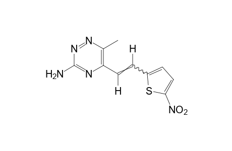 3-amino-6-methyl-5-[2-(5-nitro-2-thienyl)vinyl]-as-triazine