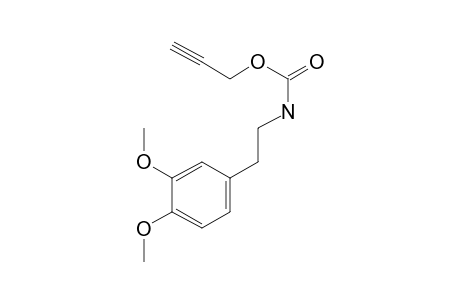 Carbonic acid, monoamide, N-(3,4-dimethoxyphenethyl)-, propargyl ester