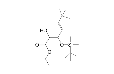Ethyl (4E)-3-tert-butyldimethylsilyloxy-2-hydroxy-6,6-dimethylhept-4-enoate