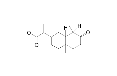 1.beta.,(4A).beta.-Dimethyl-7-(1-carbomethoxy-1-methyl)-(8A).beta.-octahydronaphthalen-2(3H)-one