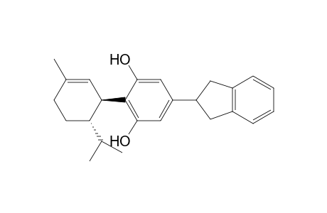 (1'S*,2'S*)-4-(2-Indanyl)-2'-isopropyl-5'-methyl-1',2',3',4'-tetrahydro-[1,1'-biphenyl]-2,6-diol