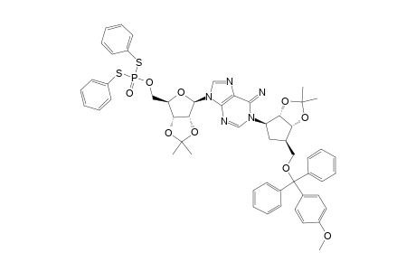 #30;N-1-[(1R,2S,3R,4R)-2,3-(ISOPROPYLIDENEDIOXY)-4-[(5-MONOMETHOXYTRITYL)-OXYMETHYL]-CYCLOPENTYL]-5'-O-[BIS-(PHENYLTHIO)-PHOSPHORYL]-2',3'-O-ISOPROPYLIDENE-ADE