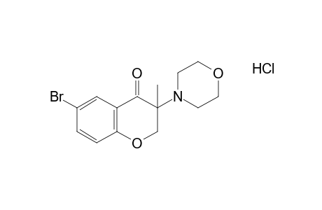 6-bromo-3-methyl-3-morpholino-4-chromanone, hydrochloride