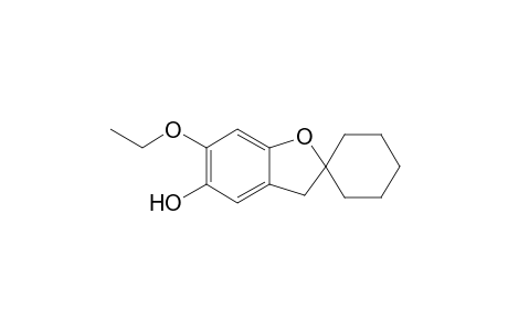 6-Ethoxy-5-spiro[3H-benzofuran-2,1'-cyclohexane]ol
