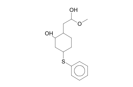 (2-OXO-4-PHENYLSULFANYL-CYCLOHEXYL)ACETIC ACID METHYL ESTER