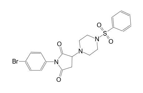 1-(4-bromophenyl)-3-[4-(phenylsulfonyl)-1-piperazinyl]-2,5-pyrrolidinedione