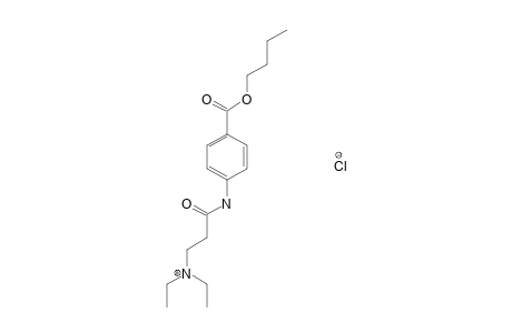 p-[3-(diethylamino)propionamido]benzoic acid, butyl ester, hydrochloride