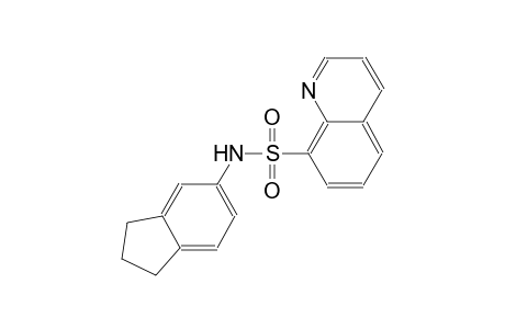 N-(2,3-dihydro-1H-inden-5-yl)-8-quinolinesulfonamide