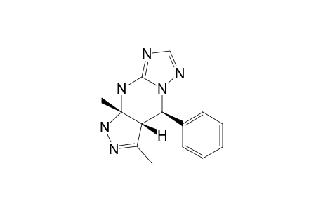 3A,4,9,9A-TETRAHYDRO-3.9A-DIMETHYL-4-PHENYL-PYRAZOLO-[3,4-D]-[1,2,4]-TRIAZOLO-[1,5-A]-PYRIMIDINE