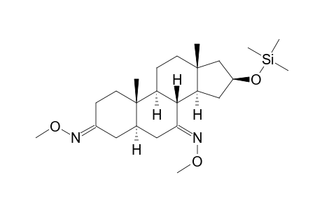 16.BETA.--[(TRIMETHYLSILYL)OXY]-5.ALPHA.-ANDROSTAN-3,7-DIONE(3,7-DI-O-METHYLOXIME)