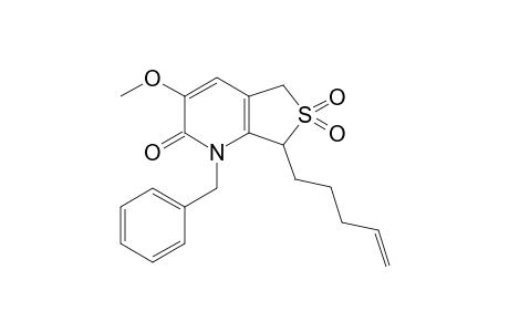 1-Benzyl-3-methoxy-6,6-dioxo-7-pent-4-enyl-5,7-dihydrothieno[3,4-b]pyridin-2-one