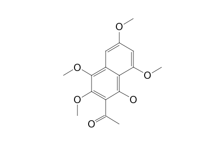 Ethanone, 1-(1-hydroxy-3,4,6,8-tetramethoxy-2-naphthalenyl)-