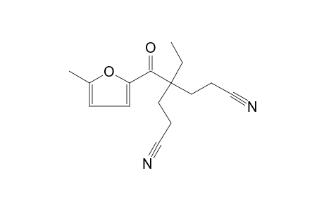 4-ethyl-4-(5-methyl-2-furoyl)heptanedinitrile