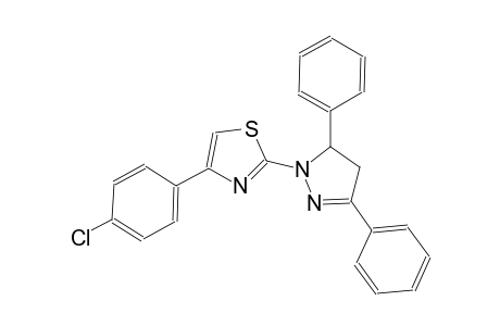 thiazole, 4-(4-chlorophenyl)-2-(4,5-dihydro-3,5-diphenyl-1H-pyrazol-1-yl)-