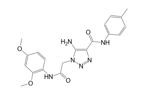 5-amino-1-[2-(2,4-dimethoxyanilino)-2-oxoethyl]-N-(4-methylphenyl)-1H-1,2,3-triazole-4-carboxamide