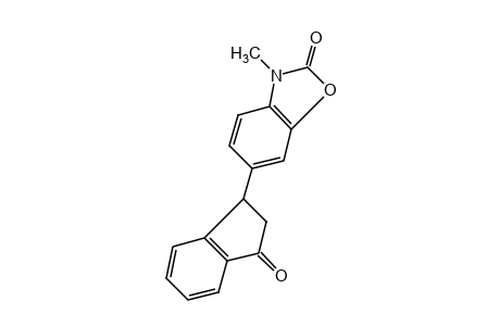 3-methyl-6-(3-oxo-1-indanyl)-2-benzoxazolinone