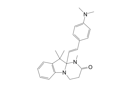 10A-[(E)-2-[4-(Dimethylamino)phenyl]ethenyl]-10,10-dimethyl-3,4,10,10A-tetrahydropyrimido[1,2-A]indol-2(1H)-one, N-methyl