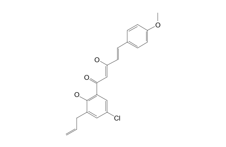 1-(2-HYDROXY-3-ALLYL)-5-(4-METHOXYPHENYL)-PENT-3-HYDROXY-2,4-DIEN-1-ONE