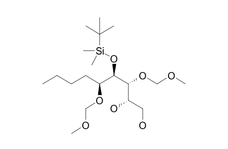 (2S,3R,4R,5S)-4-(Tert-butyldimethylsilyloxy)-3,5-bis(methoxymethoxy)nonane-1,2-diol