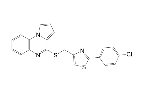 4-{{[2-(p-chlorophenyl)-4-thiazolyl]methyl}thio}pyrrolo[1,2-a]quinoxaline